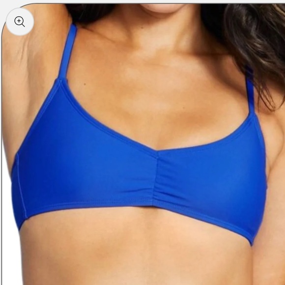 Xhilaration Other - Juniors xhilaration blue cinch front bralette bikini top swim basic nwt